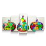 Quadro Decorativo Fruta Colorido Geometrico Cozinha Abstrato - 4