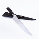 Ver imagem 1 de Faca Inox Forjada Cabo Jacarandá Retiovado com Fios e Virola Alpaca