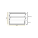 Ver imagem 4 de Vitro Basculante 60x100 Alumínio Branco Vidro Liso