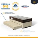 Ver imagem 5 de Cama Box com Colchão de Espuma D45 Solteiro Ortobom Iso 150 + Auxiliar Unique Solteiro 88cm