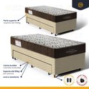 Ver imagem 4 de Cama Box com Colchão de Espuma D45 Solteiro Ortobom Iso 150 + Auxiliar Unique Solteiro 88cm