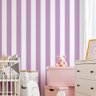 Papel de Parede Listrado Faixa Lilás Quarto Adesivo 3 mts - 1