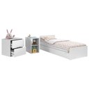 Ver mais imagens de Quarto de Bebê 2 Portas Tutto New com Berço Multifuncional Formare Branco Acetinado - Matic