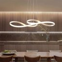 Ver imagem 4 de Lustre Arco Infinito 3 em 1 Led Pendente Sala de Jantar Hall de Entrada Recepçao Restaurante Decoraç