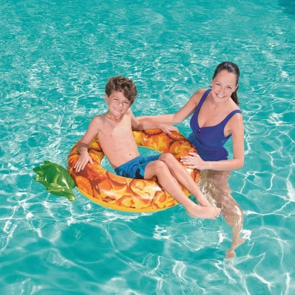 Boia inflável para piscina circular Bestway indicado para crianças a partir de 12 anos com - 4