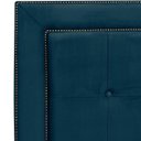 Ver imagem 4 de Cabeceira Estofada para Cama Box King 195cm Ravena Azul Marinho