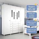 Ver imagem 5 de Guarda-Roupa de Bebê 4 Portas 5 Gavetas Evolution Tcil Móveis