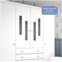Ver imagem 6 de Guarda-Roupa de Bebê 4 Portas 5 Gavetas Evolution Tcil Móveis