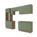 Ver imagem 2 de Lavanderia Modulada Kappesberg Celeste 9 Peças Nogueira/verde 310,5cm