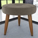 Ver imagem 2 de Conjunto Poltrona e Puff Decorativos Josh Veludo Cappuccino