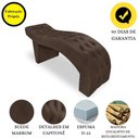 Ver imagem 4 de Maca Estofada Capitonê Clínica Salão Estética Suede Eduarda:marrom