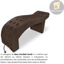 Ver imagem 5 de Maca Estofada Capitonê Clínica Salão Estética Suede Eduarda:marrom