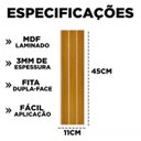 Ver imagem 3 de Revestimento de Parede Painel Ripado Freijó em Mdf Decorativo Kit 50 Placas 45x11cm