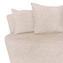 Ver imagem 7 de Namoradeira Sofá 2 Lugares Yara Orgânica Suede Marfim