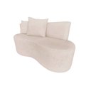 Ver imagem 2 de Namoradeira Sofá 2 Lugares Yara Orgânica Suede Marfim
