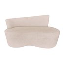 Ver imagem 4 de Namoradeira Sofá 2 Lugares Yara Orgânica Suede Marfim