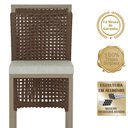 Ver imagem 3 de Mesa Bistrô com 4 Banquetas Roma Fendi Corda Náutica Estofado 3 Trama Original