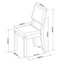 Ver imagem 4 de Conjunto de Mesa de Jantar 6 Lugares Bari Retangular MDF Bege