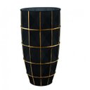 Ver imagem 1 de Vaso Decorativo Vidro Quadriculado 32cmx16,5cm Mart Collection