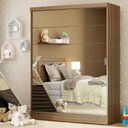 Ver imagem 1 de Guarda-roupa Infantil Madesa Nick 2 Portas de Correr de Espelho