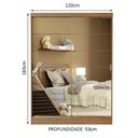 Ver imagem 3 de Guarda-roupa Infantil Madesa Nick 2 Portas de Correr de Espelho