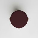 Ver mais imagens de Kit 2 Puffs Decorativos Eloah Suede Redondo Assento Extra para Sala Quarto Pufe com Pés de Madeira