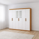 Ver imagem 1 de Guarda Roupa 6 Portas com 2 Espelhos Perla -grand Line