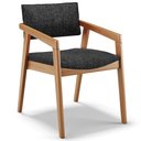 Ver imagem 1 de Cadeira para Sala de Jantar Estar Living Giorgia L02 Linho Chumbo - Lyam Decor