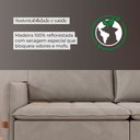 Ver mais imagens de Sofá Cama Retrátil 3 Lugares Bárbara 1,80m Veludo Bege