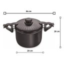 Ver imagem 7 de Espagueteira Alumínio Teflon 4,5l Nobre - Eirilar Cor Preto