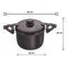 Espagueteira Alumínio Teflon 4,5l Nobre - Eirilar Cor Preto - 7