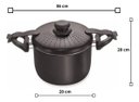 Ver imagem 7 de Espagueteira Alumínio Teflon 4,5l Nobre - Eirilar Cor Preto