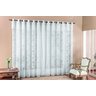 Cortina de Renda Floral Para Quarto de Mulher Solteira Casada 4,00 X 2,50 Metros Com Ilhos Para - 3