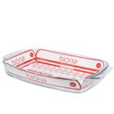 Ver imagem 1 de Assadeira Funda de Vidro Borosilicato Retangular com Alça 5l - Transparente - Oxford Biona
