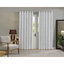 Ver imagem 1 de Cortina Jacquard para Sala 400x250 Ótimo Caimento Admirare:branca