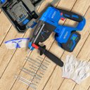 Ver imagem 3 de Martelete Rompedor Brushless 2.3 Joules Impacto Recarregável 2 Baterias Maleta e Acessórios