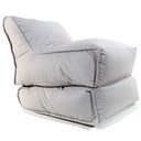 Ver imagem 4 de Sofá-cama Julia - Puff em Tecido Sued/enchimento de Perolas de Eps