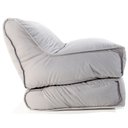 Ver imagem 3 de Sofá-cama Julia - Puff em Tecido Sued/enchimento de Perolas de Eps