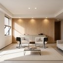 Ver imagem 4 de Kit 02 Poltronas Scarlett D02 Base Aço Preto Corano Preto C-05 Linho Cru C-443 - Lyam Decor