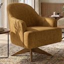 Ver imagem 2 de Poltrona Decorativa Naomi Base Giratoria Linho Color Trend Tca 219 Moll
