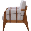 Ver imagem 5 de Poltrona Decorativa para Sala de Estar Living Aymê L02 Linho Cinza - Lyam Decor