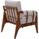 Ver imagem 6 de Poltrona Decorativa para Sala de Estar Living Aymê L02 Linho Cinza - Lyam Decor