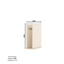 Ver imagem 2 de Balcão 20cm Henn Connect C65-139 Off White Se 49,9cm de Largura 70cm de Profundidade