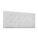 Ver imagem 1 de Cabeceira Painel Tânia Solteiro 90cm Corino Branco