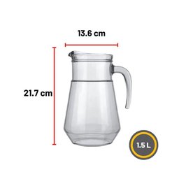 Conjunto de Jarra e Copo Ginga Vidro 5 Peças - Nadir - 2