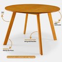 Ver imagem 5 de Conjunto de Jantar Espanha 4 Tampo em Madeira Mel 110cm