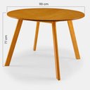 Ver imagem 6 de Conjunto de Jantar Espanha 4 Tampo em Madeira Mel 110cm