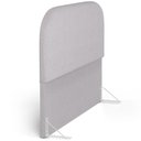 Ver imagem 5 de Cabeceira Cama Box Casal 140cm Orgânica Lanna W01 Linho Cinza - Lyam Decor