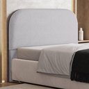 Ver imagem 1 de Cabeceira Cama Box Casal 140cm Orgânica Lanna W01 Linho Cinza - Lyam Decor