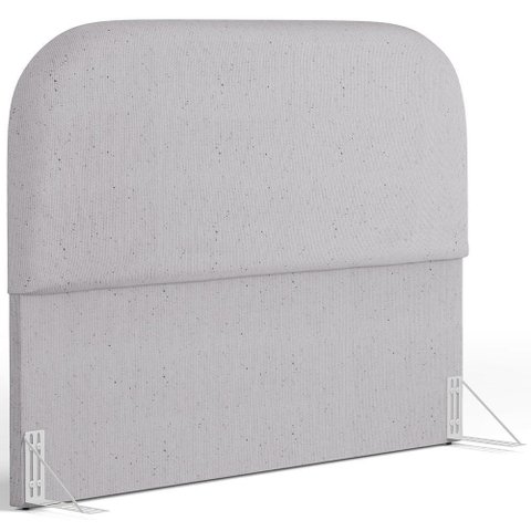 Cabeceira Cama Box Casal 140cm Orgânica Lanna W01 Linho Cinza - Lyam Decor